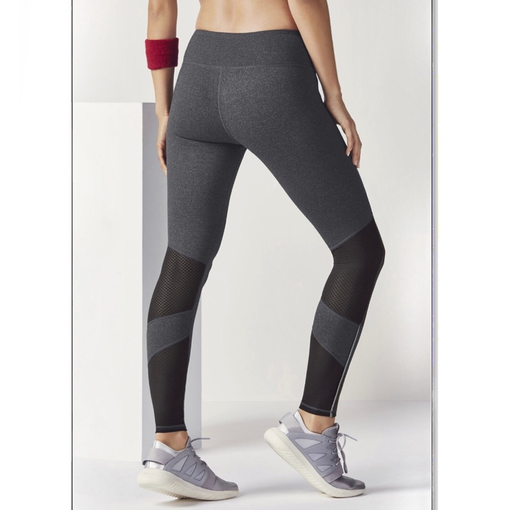 FABLETICS Grey Salar Mesh PowerHold Legging